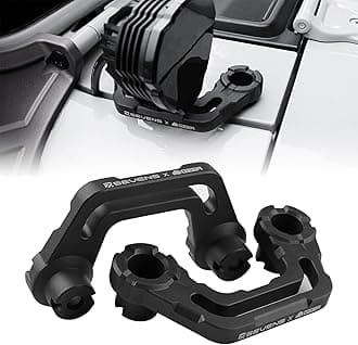 Seven Sparta 1 Pair Light Mounting Brackets for 2018-2023 Jeep Wrangler JL/JLU 2020 2021 2022 2023 Gladiator JT A-Pillar Windshield Light Mount Easy to Install