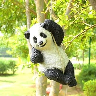Poly-Resin Hanging Decor for Garden, Home, Gift (Hanging Panda)