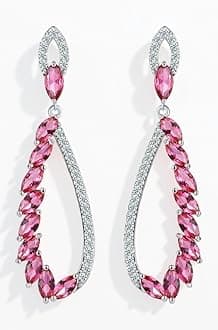 Jewellery Celebrity Inspired Crystal Studded Dangler Earings Earrings for Girls and Women