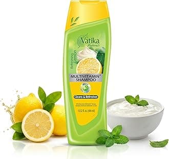 Refreshing Lemon Multivitamin Shampoo - 400ml, Guards Against Dandruff, Formulated With Citrus Lemon, Yoghurt, & Mint, Promotes Maximum Hair Health