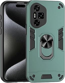 Case Compatible for Honor 300 Pro,Built-in Stand Shockproof and Drop-Proof Compatible with Honor 300 Ultra Phone Case Cover Green