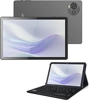 10.5" Smart Tablet CM10500 Plus, Android 14 Kids Computer Tab with Wiresless Touch-Sensitive Keyboard and Protective Cover, Dual SIM 5G LTE Wifi-Black