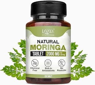 Organic Moringa Tablets – 120 Tablets (500mg Each) | Drumstick Leaf Powder Tablets | 100% Pure & Natural| Rich in Antioxidants | Supports Immunity & Digestion |Organic Herbal Dietary Supplement