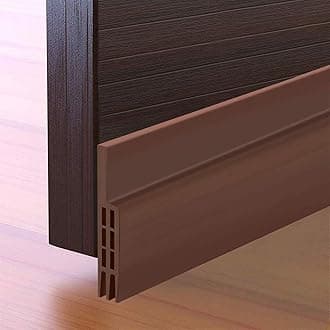 (Brown) - Energy Saver Door Draught Stopper Strong Adhesive Door Weather Stripping Door Under Seal Soundproof and Noise Stopper, 5.1cm W x 100cm L