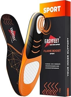 - Running Athletic Shoe Insoles Men Women - Sport Insole - Shock Absorption Inserts - Walking Hiking Hockey Tennis Basketball - Orthotic Comfort Cushions Inserts Sneakers