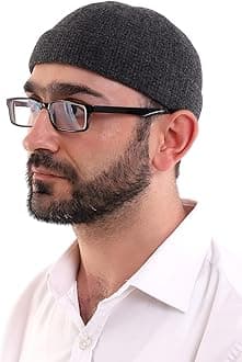 Turkish Muslim Winter Velvet Roll-up Edge Kufi Hats for Men, Taqiya, Takke, Peci, Islamic Caps, Islamic Gifts
