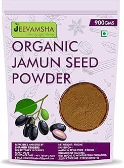 Jamun Seed Powder 900G – Organic Ayurvedic Supplement for Diabetes Blood Sugar Support & Digestion Pure & Natural
