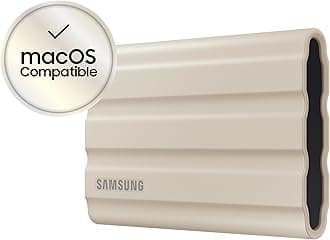 T7 Shield Portable SSD 2 TB - USB 3.2 Gen.2 External SSD Beige (MU-PE2T0K/EU)