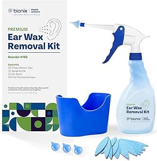 Ear Wax Removal Kit, Helps Remove Wax Buildup, For Safe Earwax Removal, Comfortable, Convenient & Easy-To-Use, Ideal for Healthcare Consumers, Flexible (17 Piece Kit)