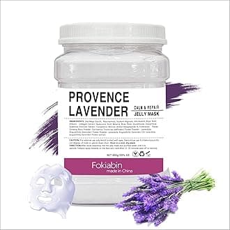 Jelly Mask for Facials, Hydrating & Moisturizing Peel-Off Rubber Gel Face Mask, Skin Care for Deep Hydration & Glow, 23 Fl Oz Jar Professional Spa Use for All Skin Types with Lavender essence