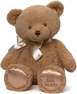 Ba My First Teddy Bear Stuffed Animal Plush, Tan, 18"