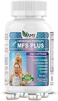 AMS MFS Plus Capsules, Fertility Supplements For Men, Pack of 120's