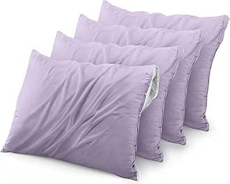 Utopia Bedding Waterproof Pillow Protector Zippered (4 Pack) King Lavender – Bed Bug Proof Pillow Encasement 20 x 38 Inches