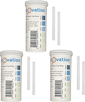 Bartovation Hydrogen Peroxide H2O2 Test Strips, Low Level, 0-100 ppm [3 Bottles of 100 Strips Each]