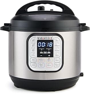 Duo 7-in-1 Electric Pressure Cooker, Slow Cooker, Rice Cooker, Steamer, Sauté, Yogurt Maker, Warmer & Sterilizer, Includes App with Over 800 Recipes, Stainless Steel, 8 Quart