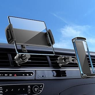 Long Arm Car Phone Mount for Samsung Galaxy Z Fold 6 5 4 3 - Tablet Holder for Car Air Vent Handsfree, 360° Rotatable Fit for iPad Mini 6 iPad Pro iPad Air Pixel Fold and More 4-12.9" Device