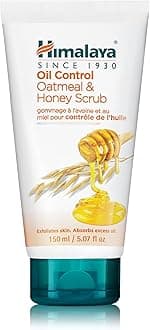 Himalaya Oil Control Oatmeal & Honey Scrub to Control Oily Skin & Remove Dead Skin Cells, 5.07 oz