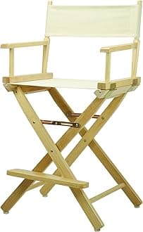 Casual Home 24" Director's Chair Natural Frame with Wheat Canvas, Counter Height