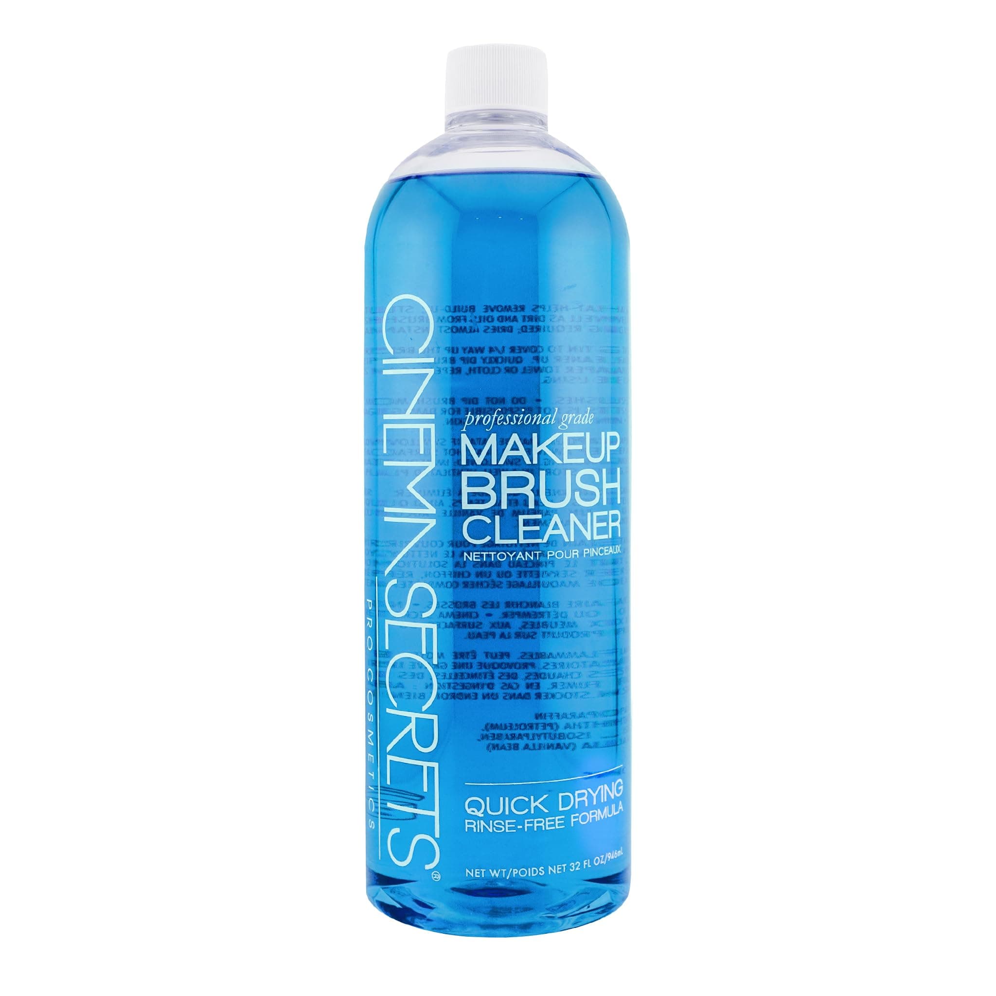 Original Blue Vanilla Makeup Brush Cleaner Solution - Professional Cleanser for Makeup Brushes - Quick-Drying, Rinse-Free Formula - Removes Stubborn Waterproof Make Up