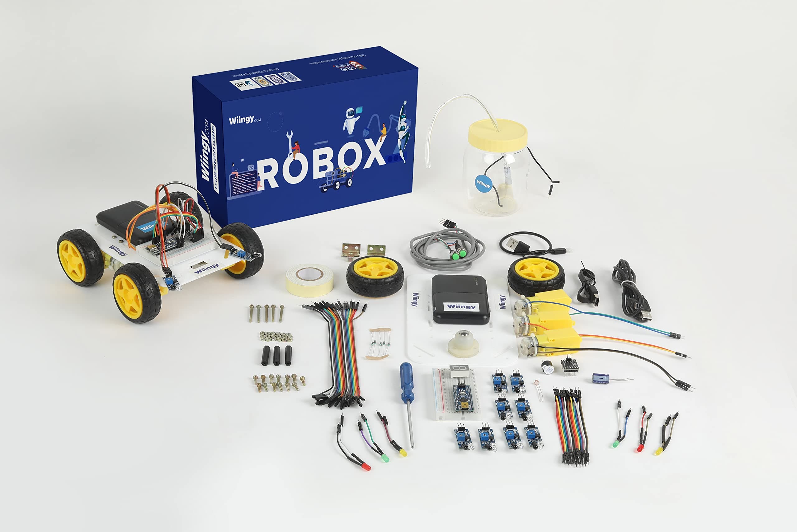 Wiingy Learner Robotics Kit| Bundled 20 Online Personalized Guidance Sessions on How to Assemble The kit | Learning & Educational Toys for Kids |Educational Gifts for Boys and Girls Ages 6-15