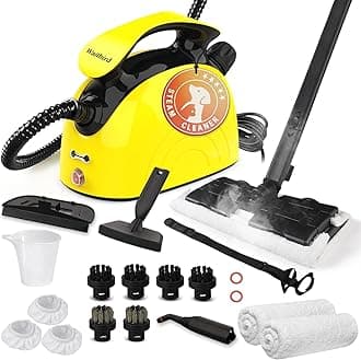 Multi-Purpose Steam Cleaner for All Accessories 21 Pieces, Manual Steam Cleaner and Shoulder Strap, for Cleaning Upholstered Furniture, Sofa, Tile, Floor, Window, Car,