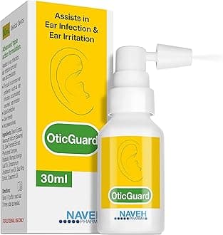 NAVEH PHARMA® Otic Guard Natural Ear Spray 3 in 1 Herbal-Oil Blend for Ear Infections & Pain, Itchy Ears Ear Wax Removal Kit Softener for Clogged Ear Relief, and Swimmer’s Ear (30 ml)