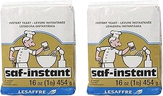 LeSaffre Saf-Instant Yeast, Gold, 1 Pound, (Pack of 2)