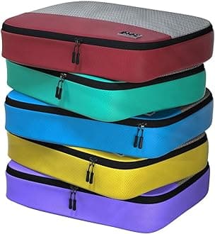 Packing Cubes for Suitcases - 5 Pcs set of Packing Cubes for Travel - Packing...