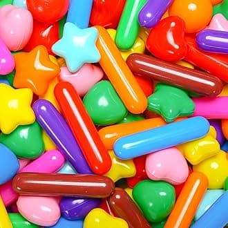 STARBOLO Ball Pit Balls for Toddlers - Colorful 150 Ball Pit Balls Crush Proof Plastic Toy Balls for Toddlers Ball Pits, Ball Pit Play Tent, Baby Pool Water Toys(Rainbow Colors)