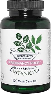 Vitanica Pregnancy Prep, Reproductive System Support, Vegan, 120 Capsules