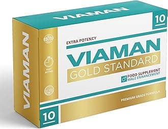 Viaman Gold Standard | Strong Dose Natural Formula Created for Men to Reach Faster Results. Formulated for Better Results. (10 Count)