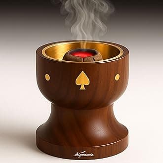 Signamio Wooden Dhoop Holder Stand - Elegant Bakhoor Burner & Loban Burner, Versatile Dhoop Stand for Incense, Crafted for Home Decor, Ideal for Meditation & Aromatherapy Sessions-DN-1