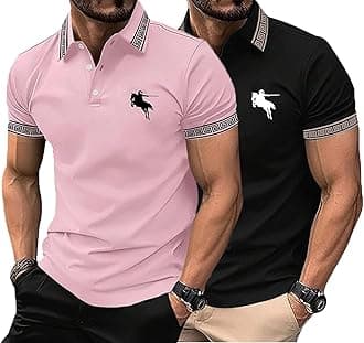 Lymio Polo T Shirt for Men || T Shirt for Man || Collar T Shirt Style Men (Packs Also Available) (Polo-34-37)