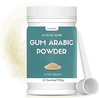 6 oz Gum Arabic Powder, 100% Pure, Premium Gum Arabic Powder, DIY Watercolor Paints, Gum Arabic Suitable for Making Ice Cream, Cake, Yogurt, Craft Cocktails and More