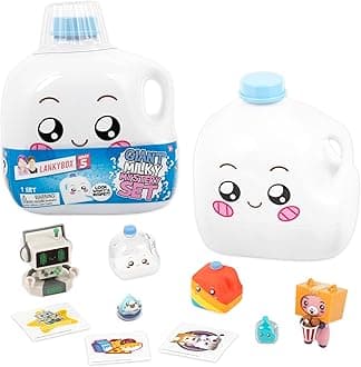 Giant Milky Mystery Set Singing Mystery Milky Set with 9 Exciting Toys to Discover Inside, Officially Licensed LankyBox Merch