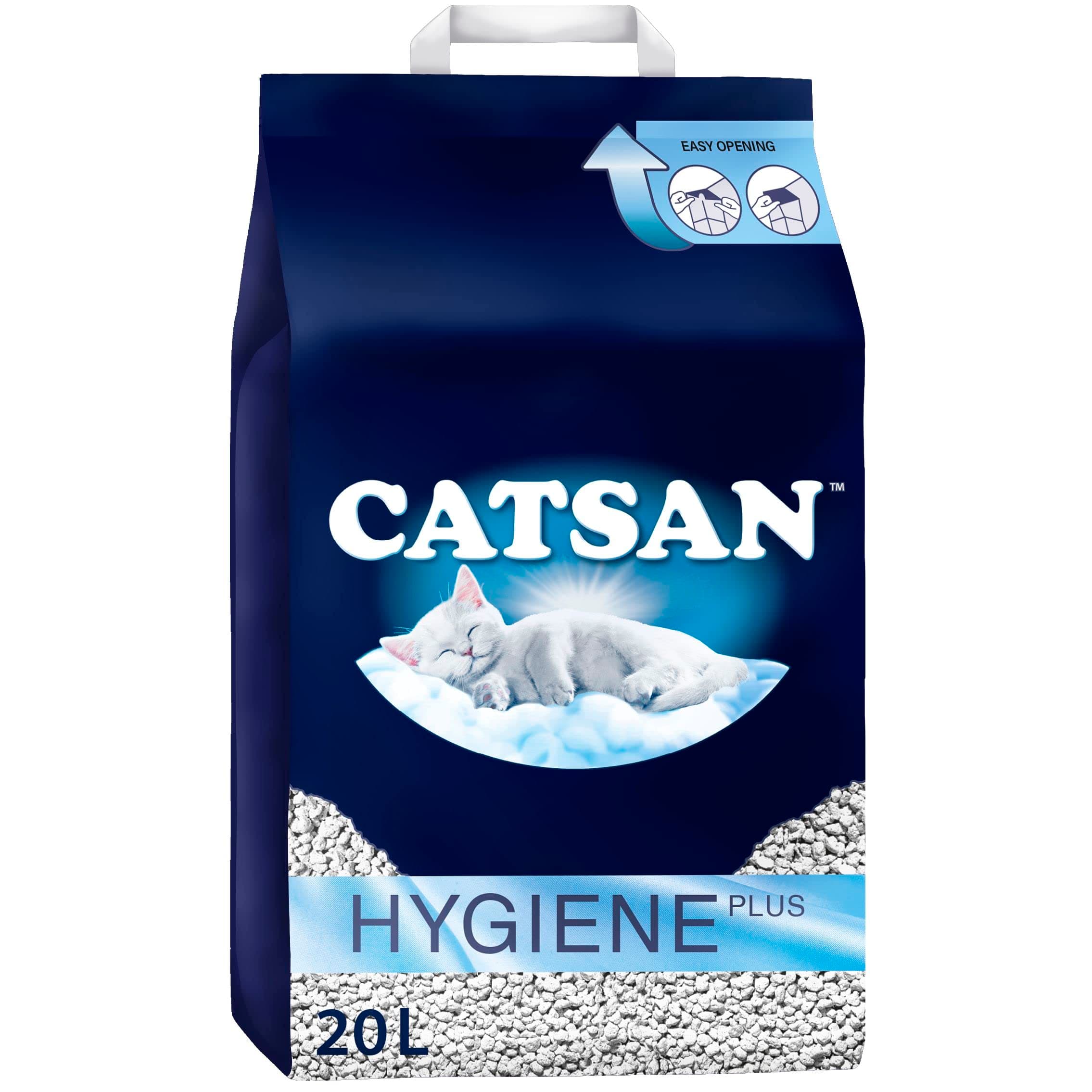 Catsan Hygiene Plus Cat Litter White, 20L