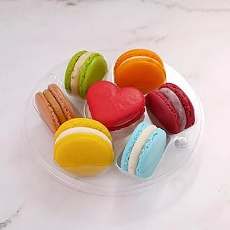 Macarons Mix - French Cookies - Baked Upon Order Macaroons with Recipe from France - Fresh Macarons Handcrafted by French Chefs - Gluten-free - Assorted Flavors (7 Macarons)