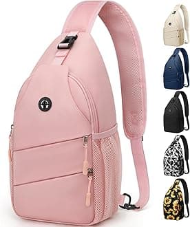 Crossbody Bags for Women Men Trendy Sling Bag Backpack Casual Chest Bag with Convertible Shoulder Strap