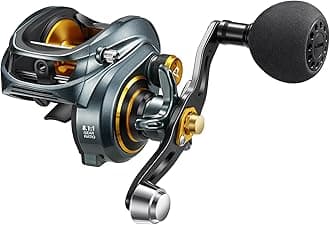 Piscifun Alijoz Baitcasting Reels Low Profile Baitcaster Aluminum Frame Baitcast Fishing reel, Size 300, 33lb Drag 5.9:1/8.1:1 Gear Ratio Freshwater Saltwater Power Handle Casting Reels