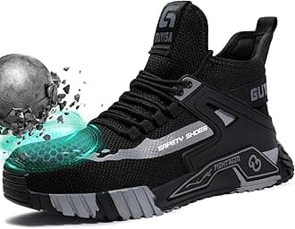 Steel Toe Shoes for Men Work Safety Industrial Protective Men’s Work Shoes for Construction Comfortable Lightweight Warehouse Factory