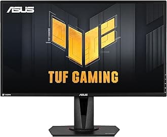 ASUS TUF Gaming 27" 2K HDR Gaming Monitor (VG27AQ) - QHD (2560 x 1440), 165Hz (Supports 144Hz), 1ms, Extreme Low Motion Blur, Speaker, G-SYNC Compatible, VESA Mountable, DisplayPort, HDMI,Black