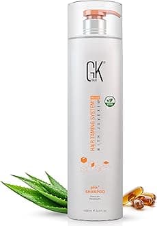 GK HAIR Global Keratin pH+ Pre-Treatment Clarifying Shampoo for Deep Cleansing, Removes Impurities with Aloe Vera, Vitamins and Natural Oils, Wild Orchid Fragrance, 1000 ml