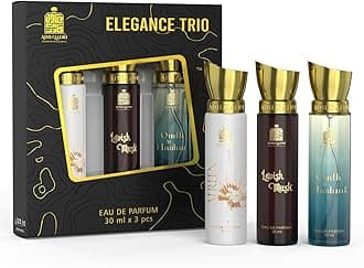 Generic Adil-qadri Elegance Trio Luxury Perfume Set | Gift Set For Men & Women (3 x 30 ML) | Long Lasting Scents Of Sweet, Musky & Fruity Notes