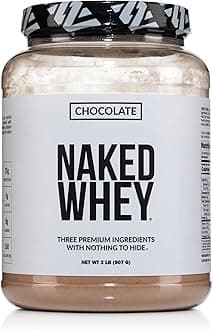 nutrition Whey Chocolate Protein Powder - Only 3 Ingredients - Grass Fed Whey Protein Powder, Organic Chocolate and Organic Coconut Sugar, No GMO, No Soy, and Gluten Free - 24 Servings