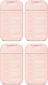 Monday Haircare Smooth Shampoo & Conditioner Travel Pack -50ML Travel Kit (2 x Shampoo,2 x Conditioner)