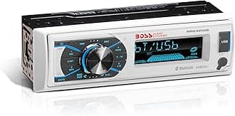 BOSS Audio Systems CD DVD MP3 WMA USB AM FM Radio, Detachable Front Panel, Weatherproof MR632UAB