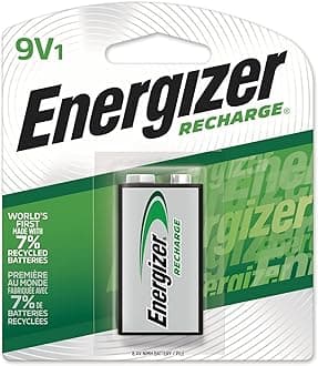 Energizer Recharge Universal Rechargeable 9V Batteries, 1 Pack