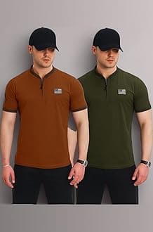 Lymio Polo T Shirt for Men || T Shirt for Man || Collar T Shirt Style Men (Packs Also Available) (Polo-51-54)