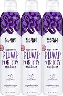 Not Your Mother's Plump for Joy Dry Shampoo (3-Pack) - 7 oz - Dry Shampoo for Ultimate Hair Oil Absorption - Essentials for All Hair Types