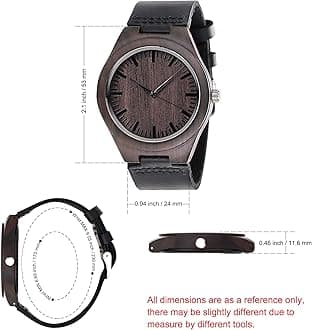KOSTING Personalized Customized Wooden Watch for Men Engraved Watch Personalized Gifts for Boyfriend Gifts Anniversary for Men